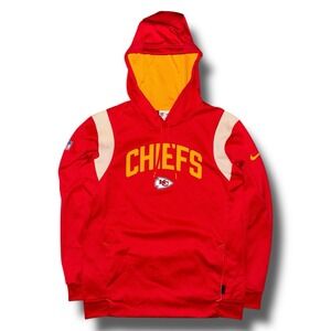 NIKE Kansas City Chiefs Hoodie Medium On-Field Therma-Fit NFL Sideline Pullover‎